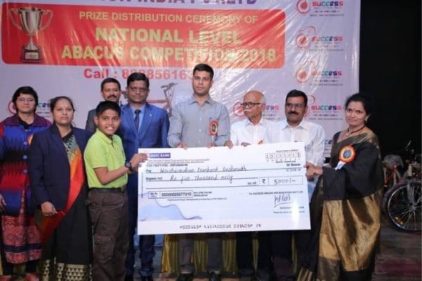 Abacus Students Receiving Awards